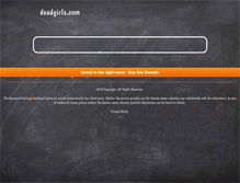 Tablet Screenshot of deadgirls.com